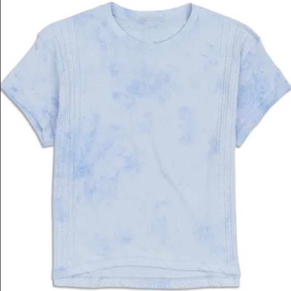 Rare tie dye blue short sleeve shirt